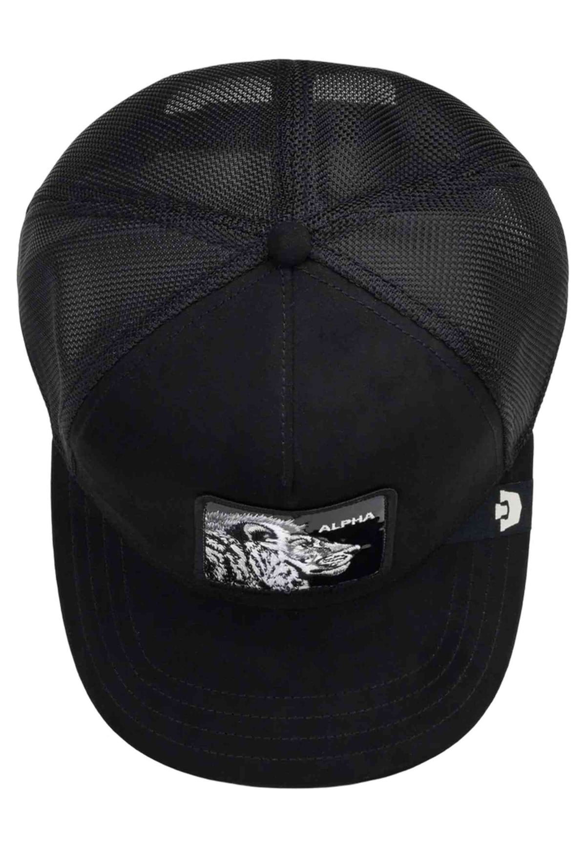 GORRA GOORIN BROS NEGRA SUEDE BLACK OUT LION TRUCKER CAP