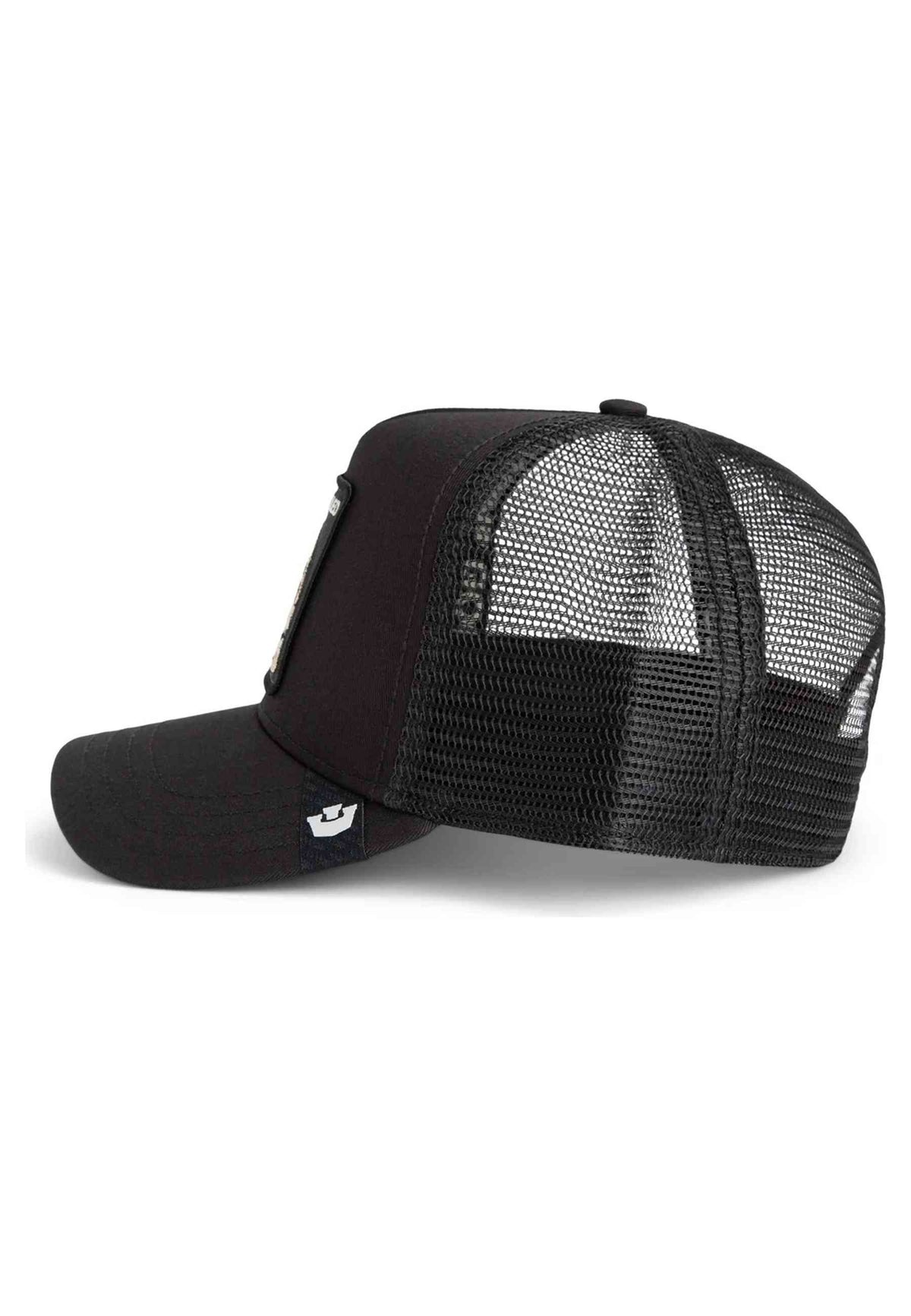 GORRA GOORIN BROS NEGRA SUEDE CANCELLED SKULL TRUCKER CAP