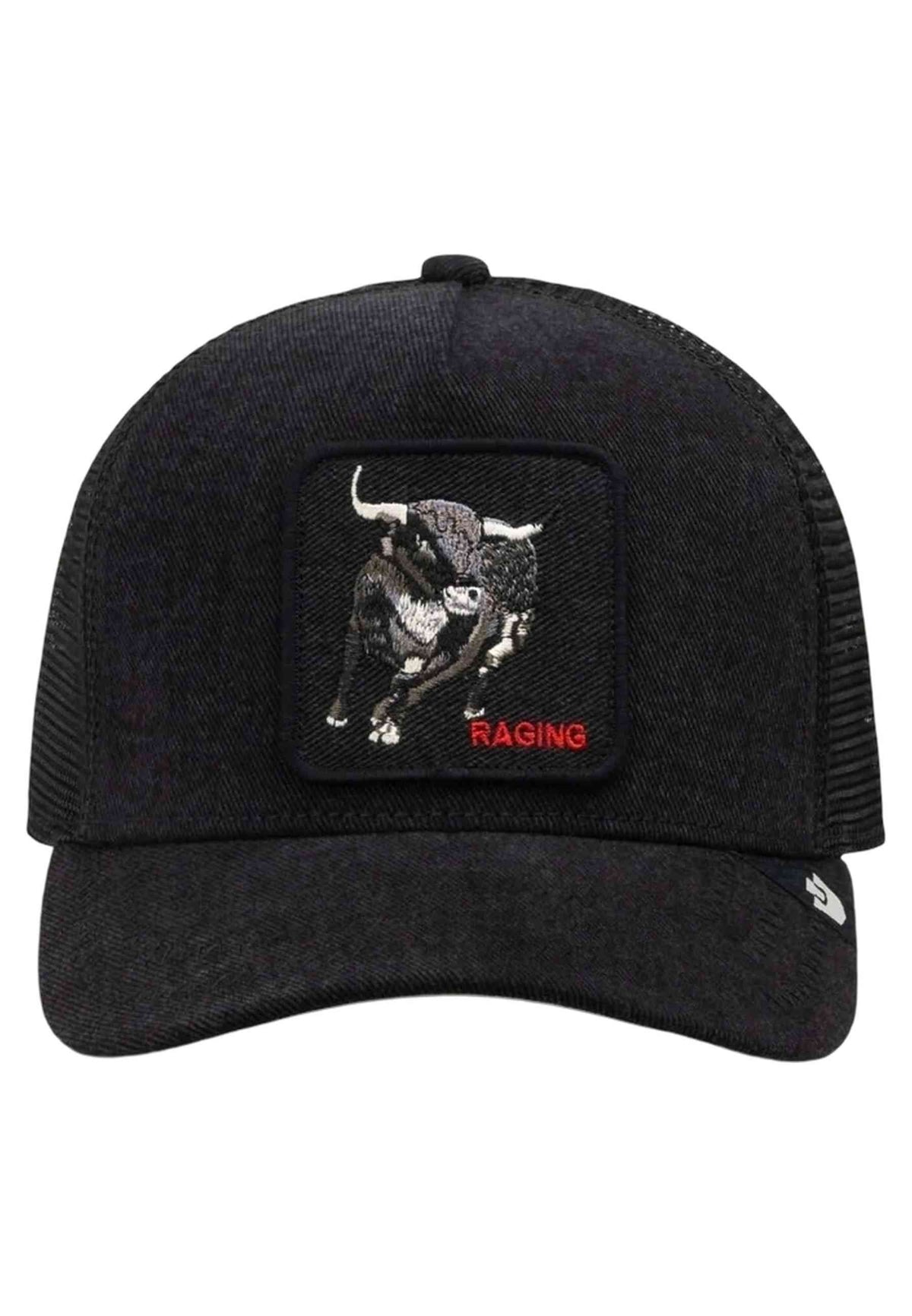 GORRA GOORIN BROS NEGRA TORO DENIM RAGING TRUCKER CAP
