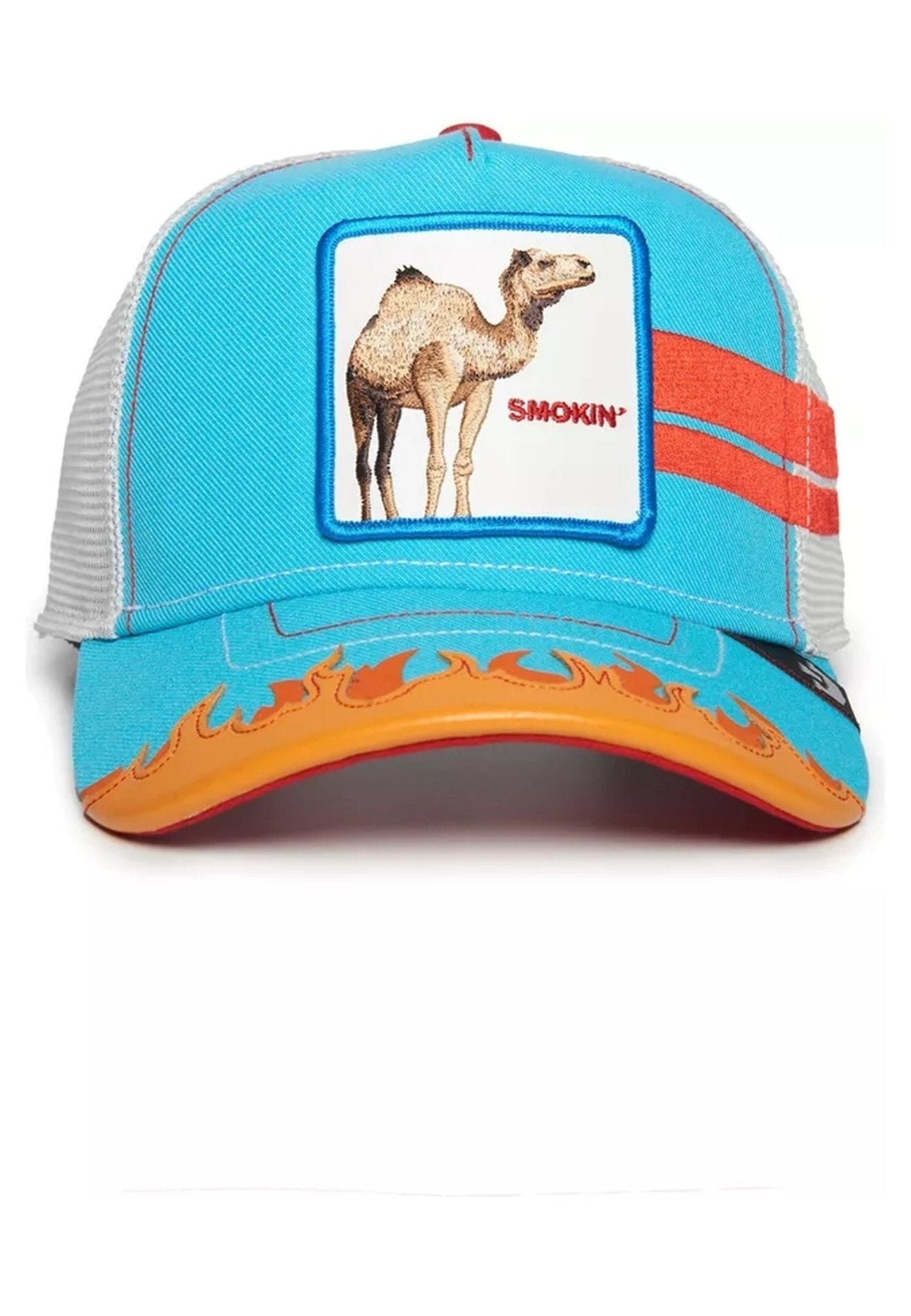 GORRA GOORIN BROS TURQUESA CAMELLO SOMEBODY STOP ME TRUCKER CAP - AREA ZERO