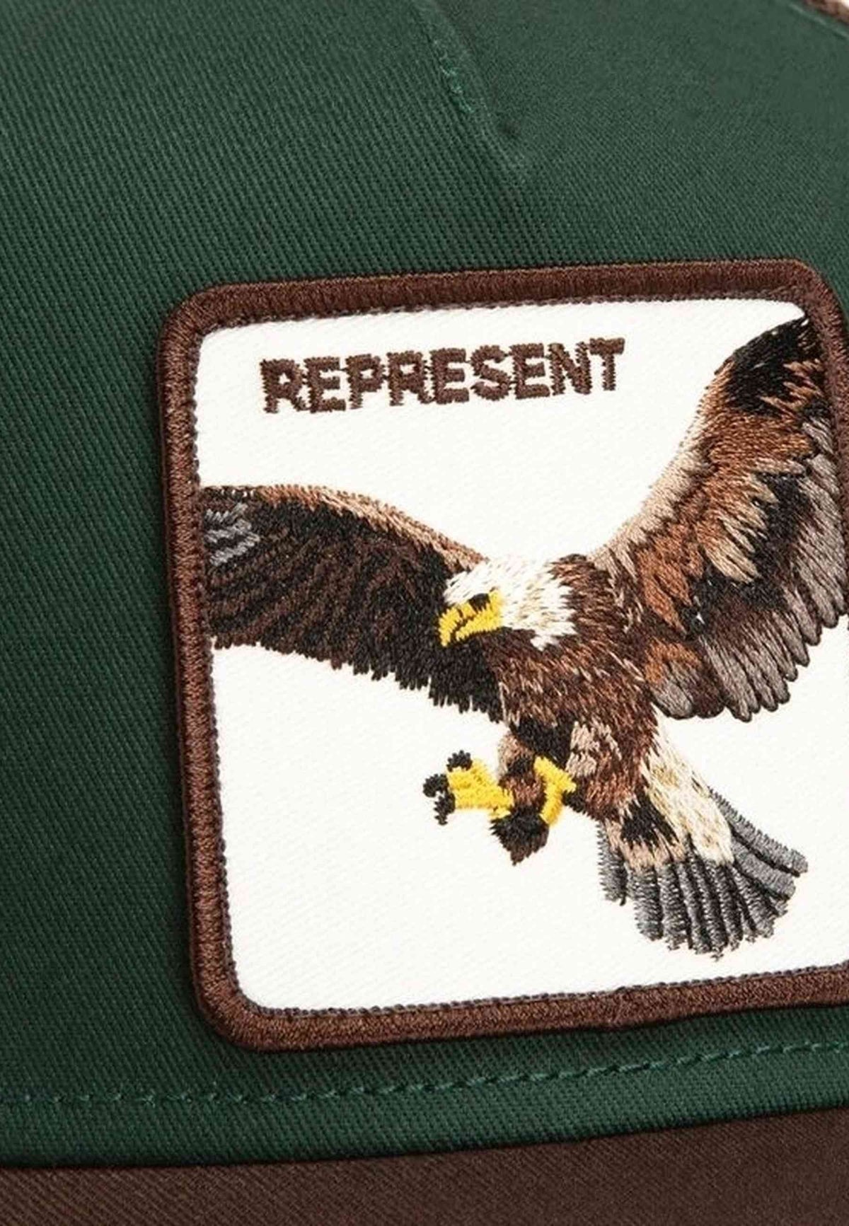 GORRA GOORIN BROS VERDE AGUILA REPRESENT EAGLE TRUCKER CAP