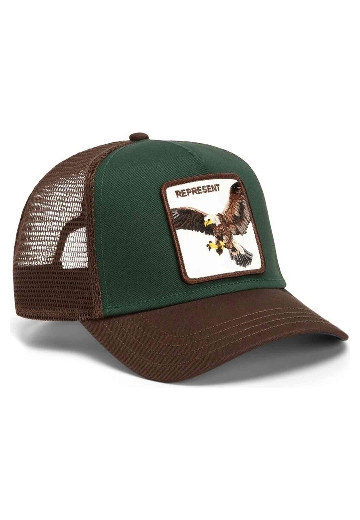 GORRA GOORIN BROS VERDE AGUILA REPRESENT EAGLE TRUCKER CAP