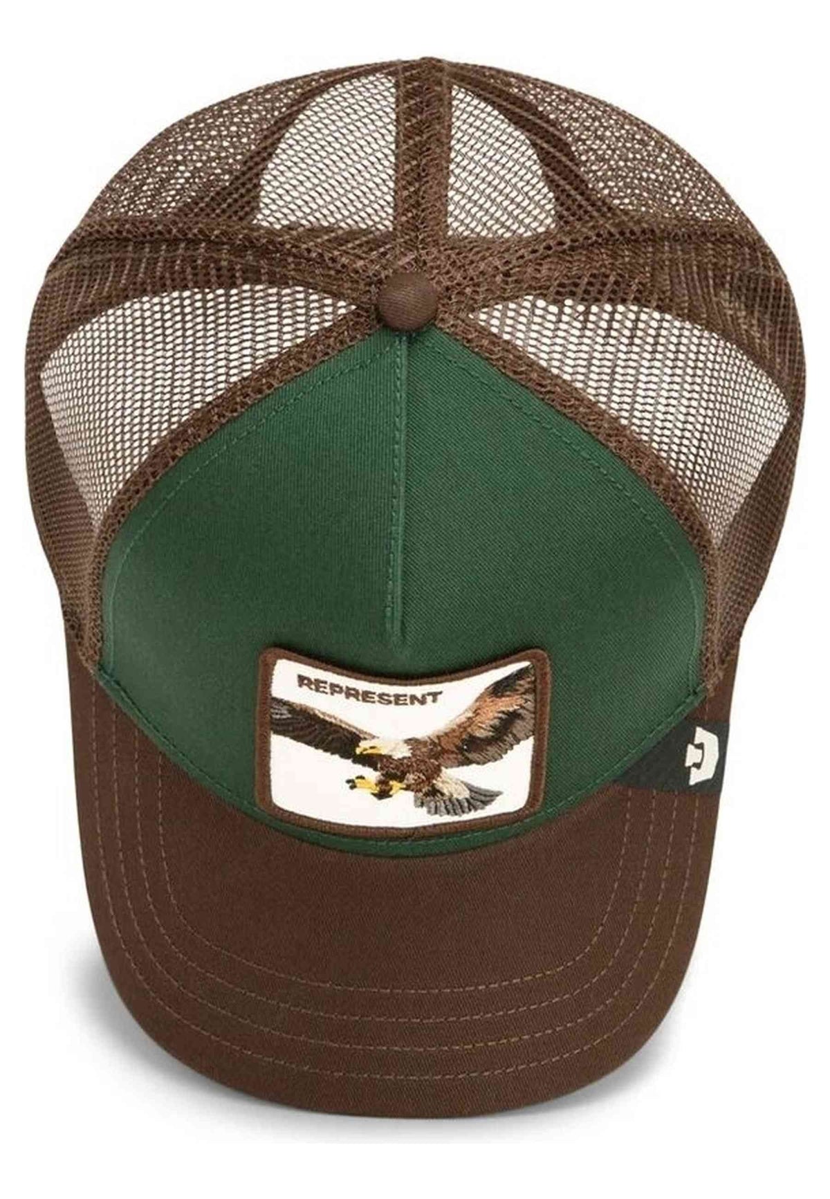 GORRA GOORIN BROS VERDE AGUILA REPRESENT EAGLE TRUCKER CAP