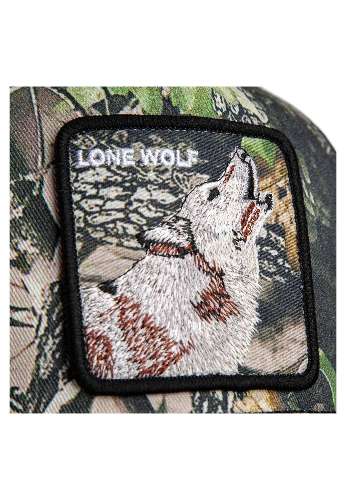 GORRA GOORIN BROS VERDE CAMUFLAJE LOBO CAMOUFLAGE LONE WOLFTRUCKER CAP - AREA ZERO