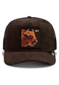 GORRA GOORIN BROS MARRON PANA BISONTE CORDUROY GRIT TRUCKER CAP