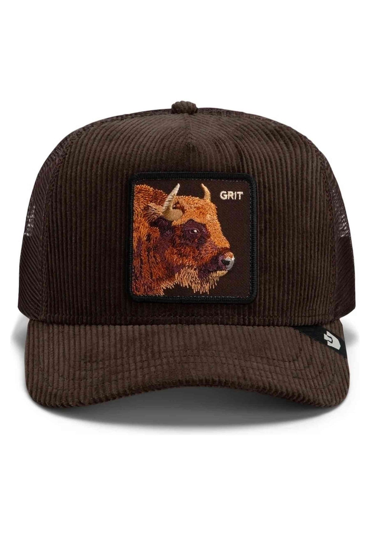 GORRA GOORIN BROS MARRON PANA BISONTE CORDUROY GRIT TRUCKER CAP