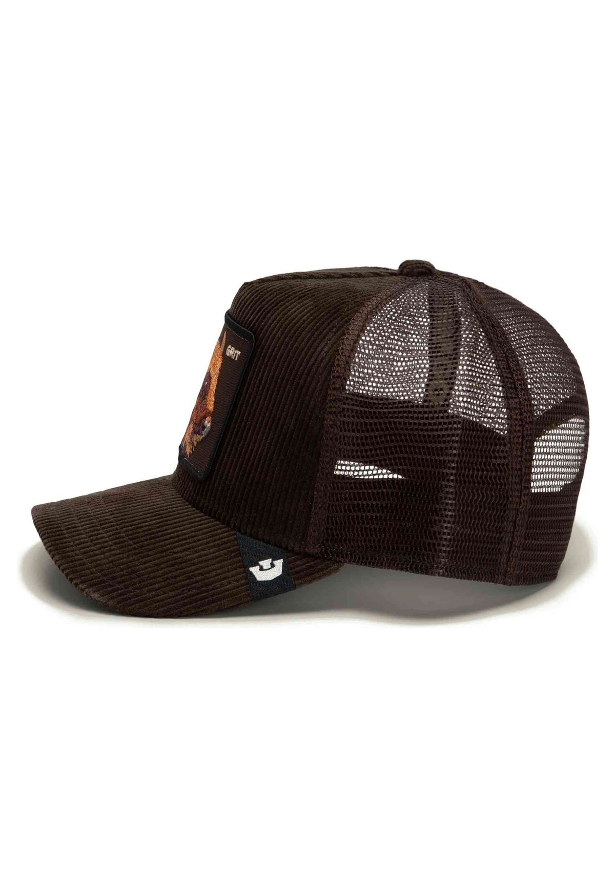 GORRA GOORIN BROS MARRON PANA BISONTE CORDUROY GRIT TRUCKER CAP