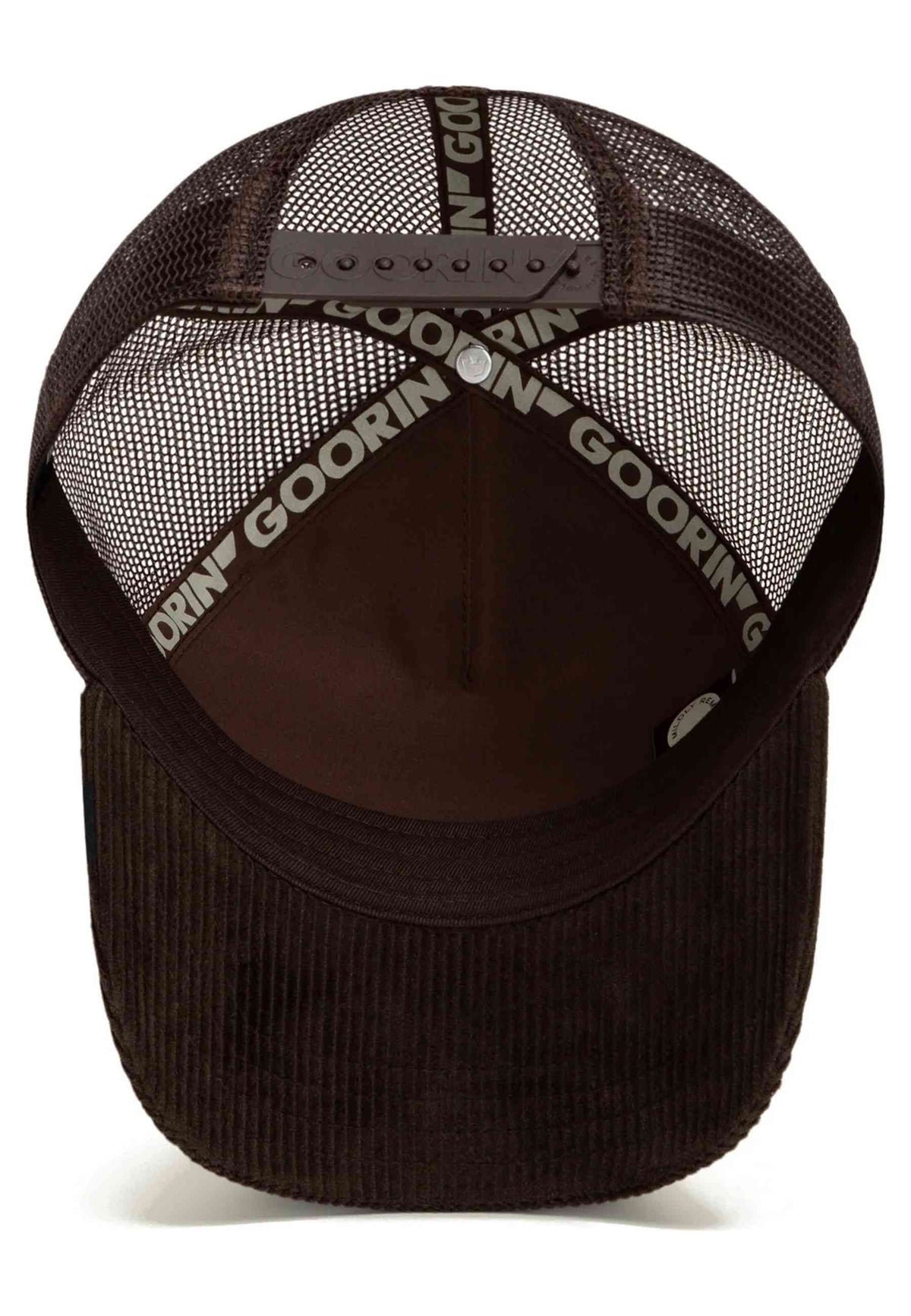 GORRA GOORIN BROS MARRON PANA BISONTE CORDUROY GRIT TRUCKER CAP