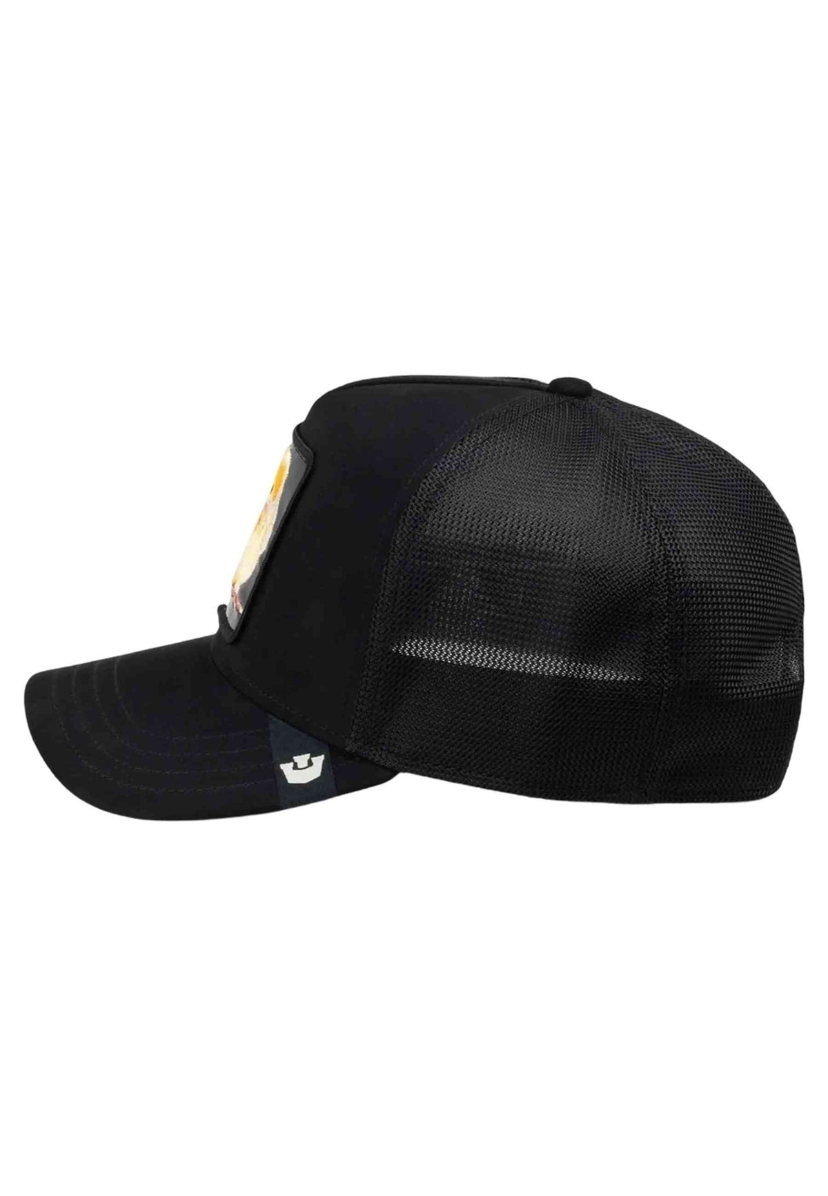 GORRA GOORIN BROS NEGRA POLLITO SUEDE BLACKENED METALLIC TRUCKER CAP