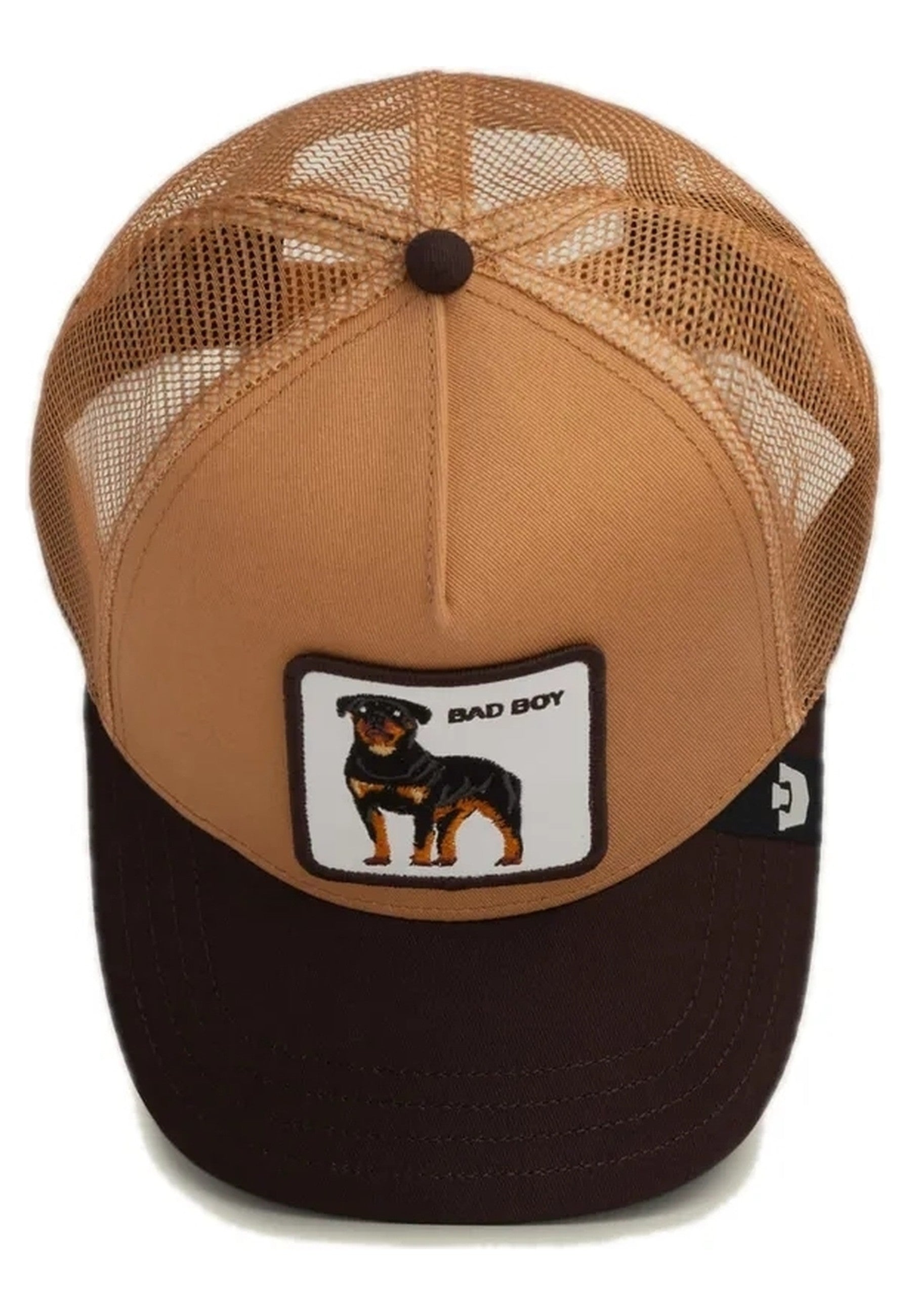 GORRA GOORIN TOSTADA ROTTWEILLER BAD BOY HEA02 TRUCKER CAP