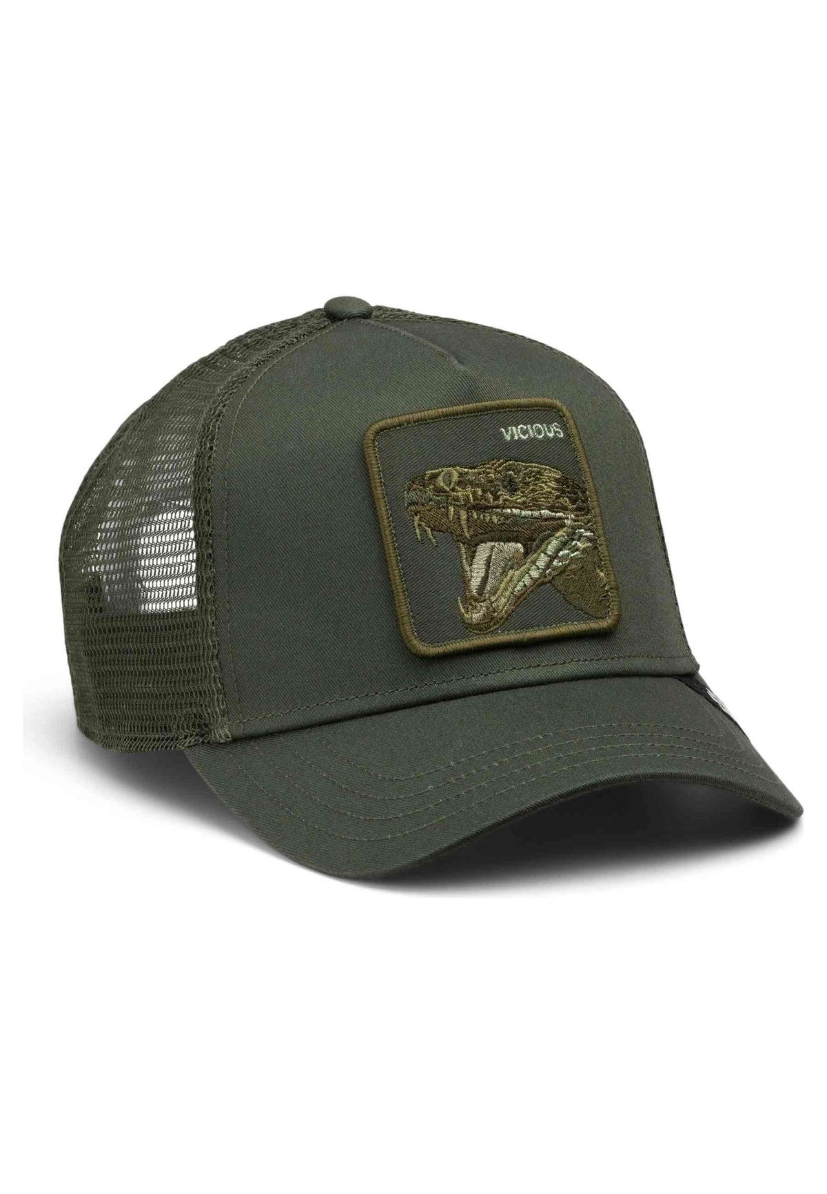 GORRA GOORIN BROS VERDE SERPIENTE CIRCLE OF VICIOUS TONED TRUCKER CAP