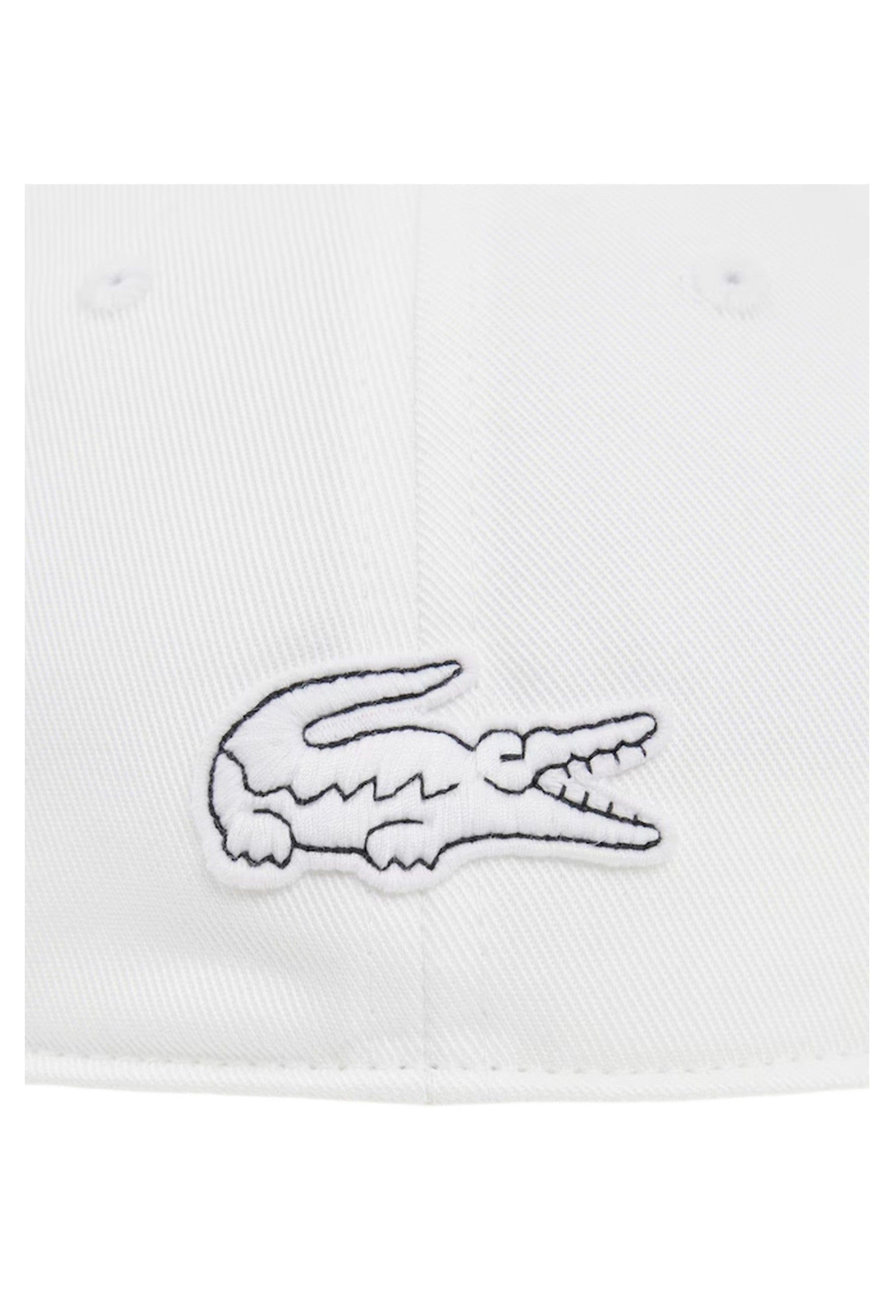 GORRA LACOSTE BLANCA TONED LOGO UNSTRUCTURED CAP