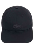 GORRA LACOSTE NEGRA TONED CROCO UNSTRUCTURED CAP