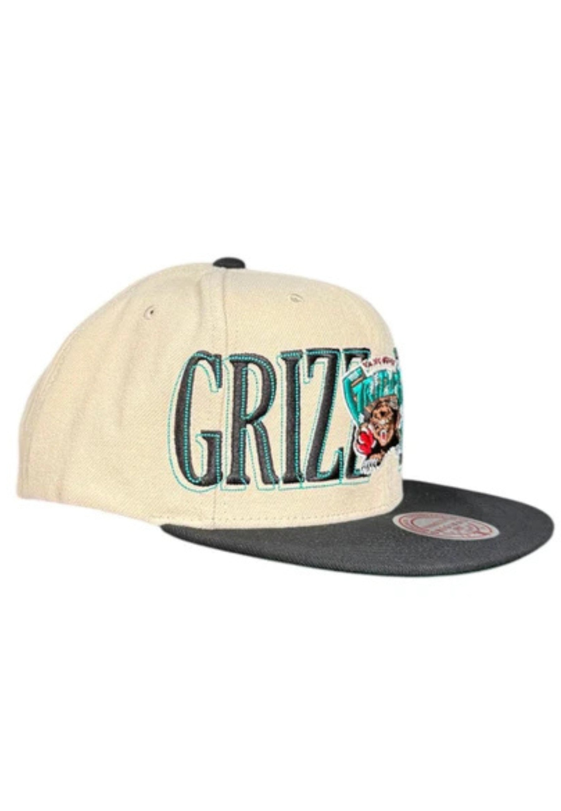 GORRA MITCHELL & NESS BEIGE VANCOUVER GRIZZLIES ACROSS THE BOARD SNAPBACK VNTG