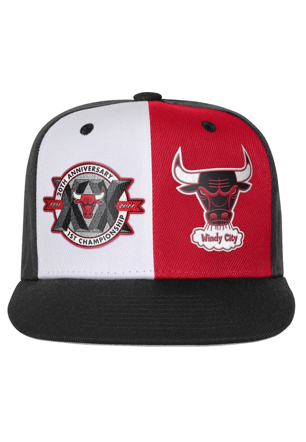 GORRA MITCHELL & NESS BLANCA BULLS DUO FRONT SNAPBACK