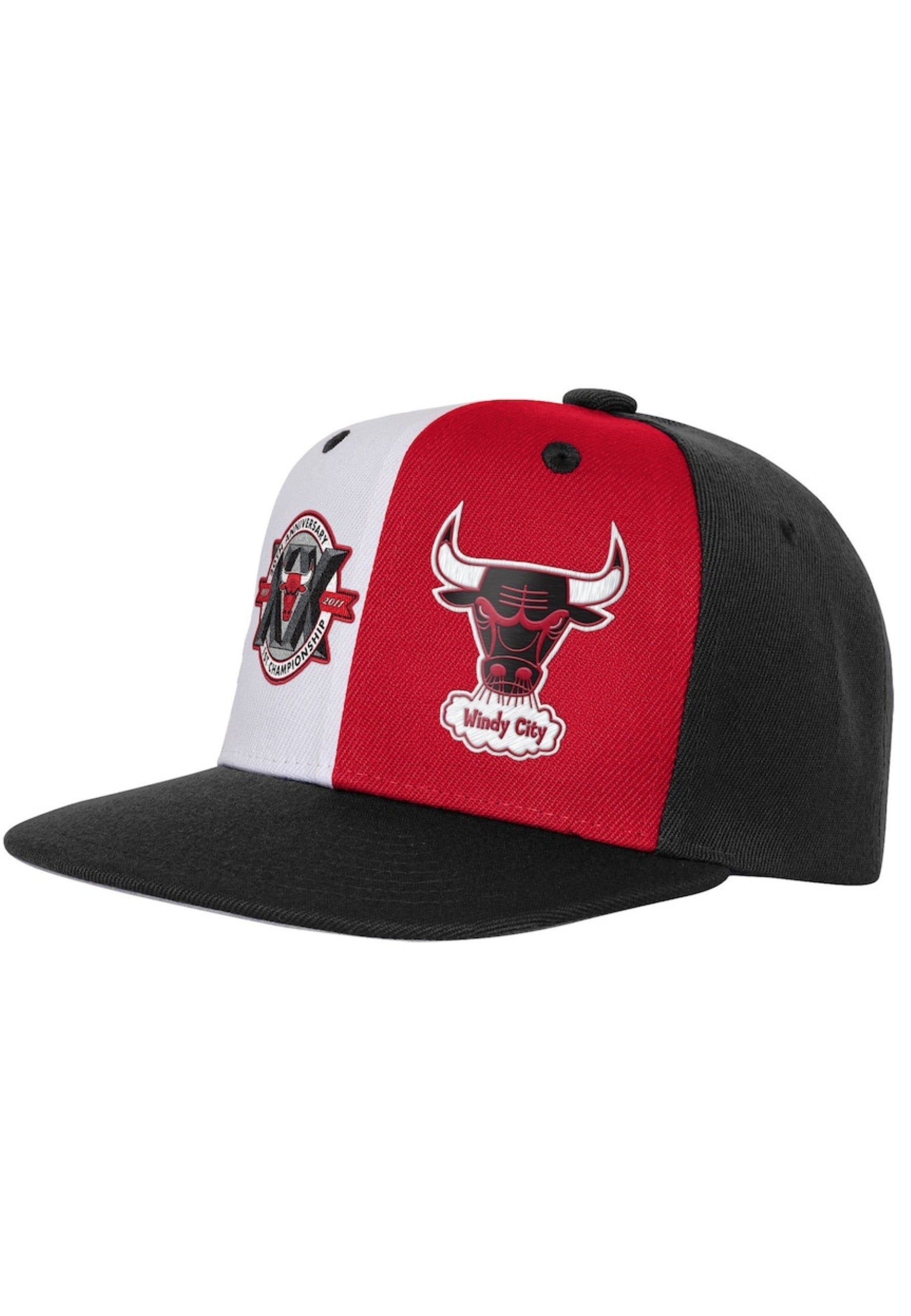 GORRA MITCHELL & NESS BLANCA BULLS DUO FRONT SNAPBACK