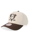 GORRA MITCHELL & NESS CRUDA ANAHEIM DUCKS BROWN & CREAM PRO SNAPBACK