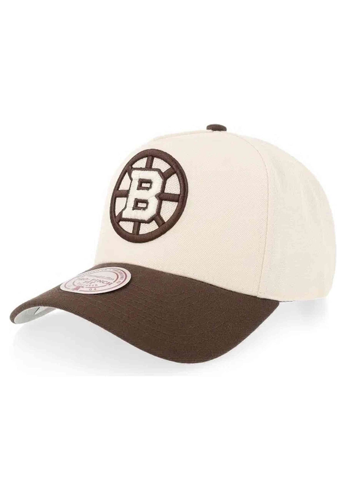GORRA MITCHELL & NESS CRUDA BOSTON BRUINS BROWN & CREAM SNAPBACK
