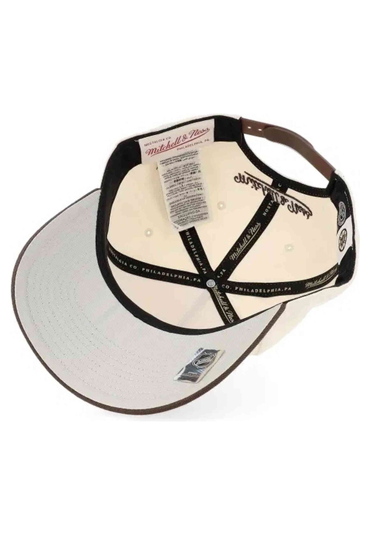 GORRA MITCHELL & NESS CRUDA BOSTON BRUINS BROWN & CREAM SNAPBACK
