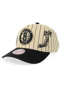 GORRA MITCHELL & NESS CRUDA BROOKLIN NETS RETRO ROOTS STRIPE PRO SNAPBACK
