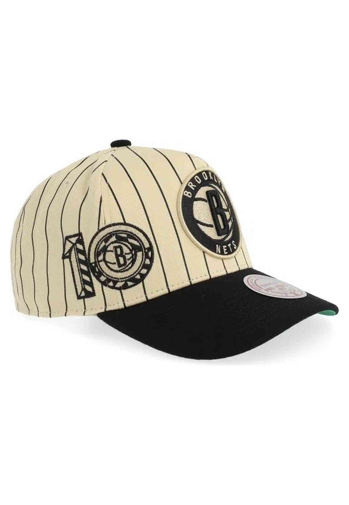 GORRA MITCHELL & NESS CRUDA BROOKLIN NETS RETRO ROOTS STRIPE PRO SNAPBACK