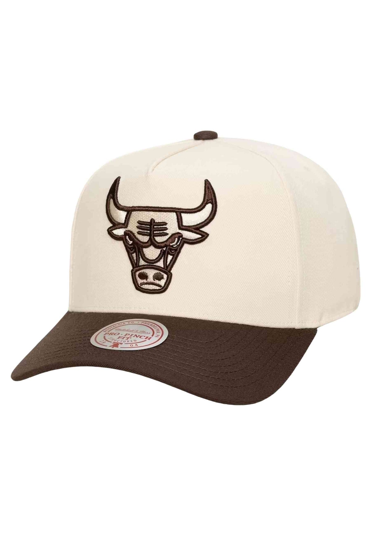 GORRA MITCHELL & NESS CRUDA CHICAGO BULLS BROWN & CREAM PRO SNAPBACK