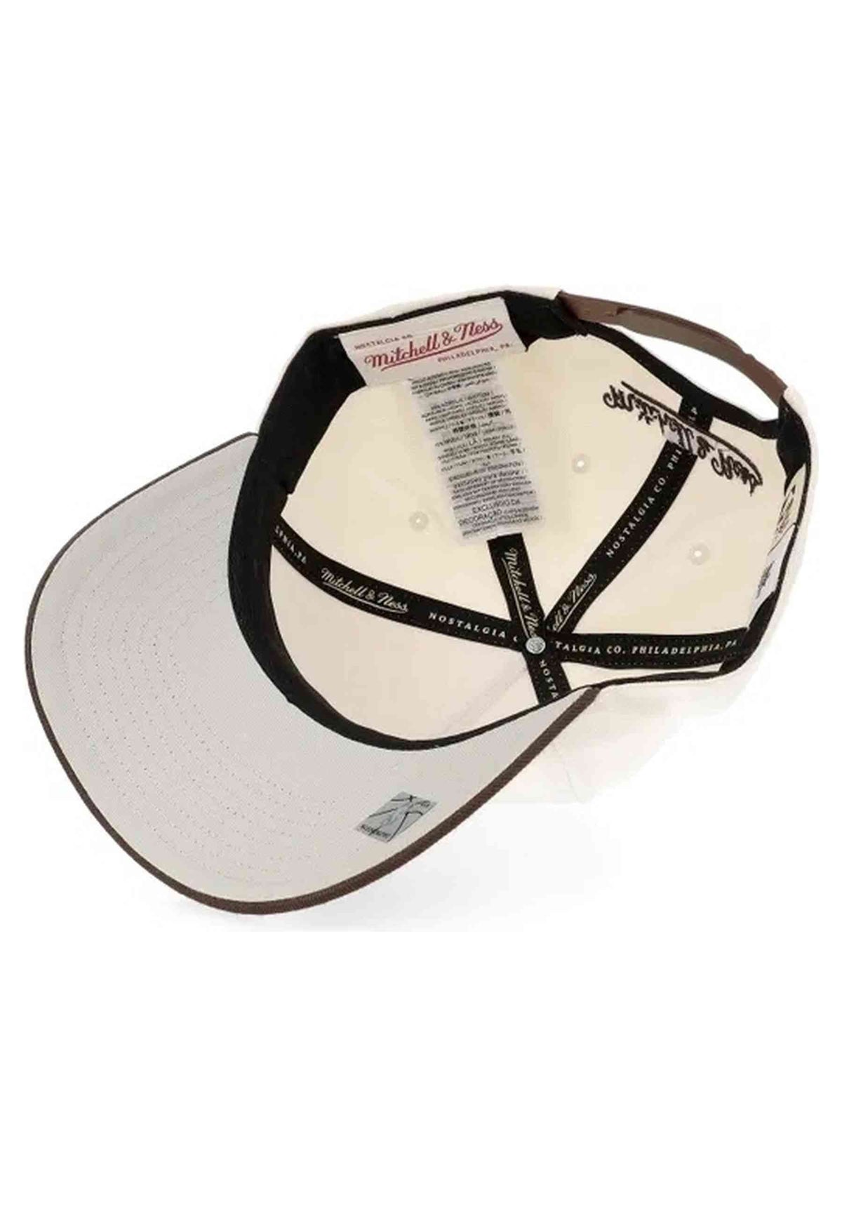 GORRA MITCHELL & NESS CRUDA MILWAUKEE BUCKS BROWN & CREAM PRO SNAPBACK