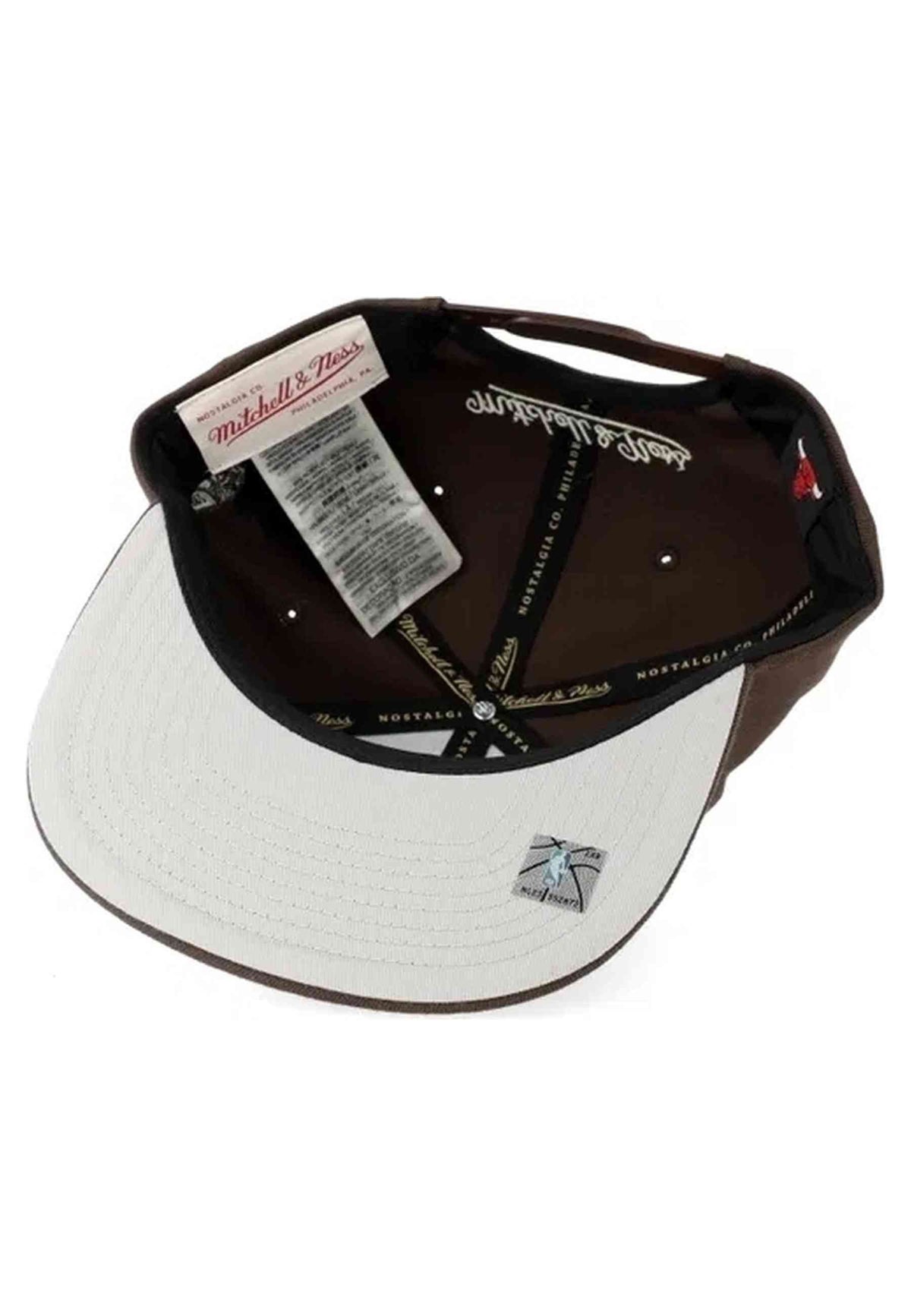 GORRA MITCHELL & NESS MARRON CHICAGO BULLS BROWN & CREAM SNAPBACK