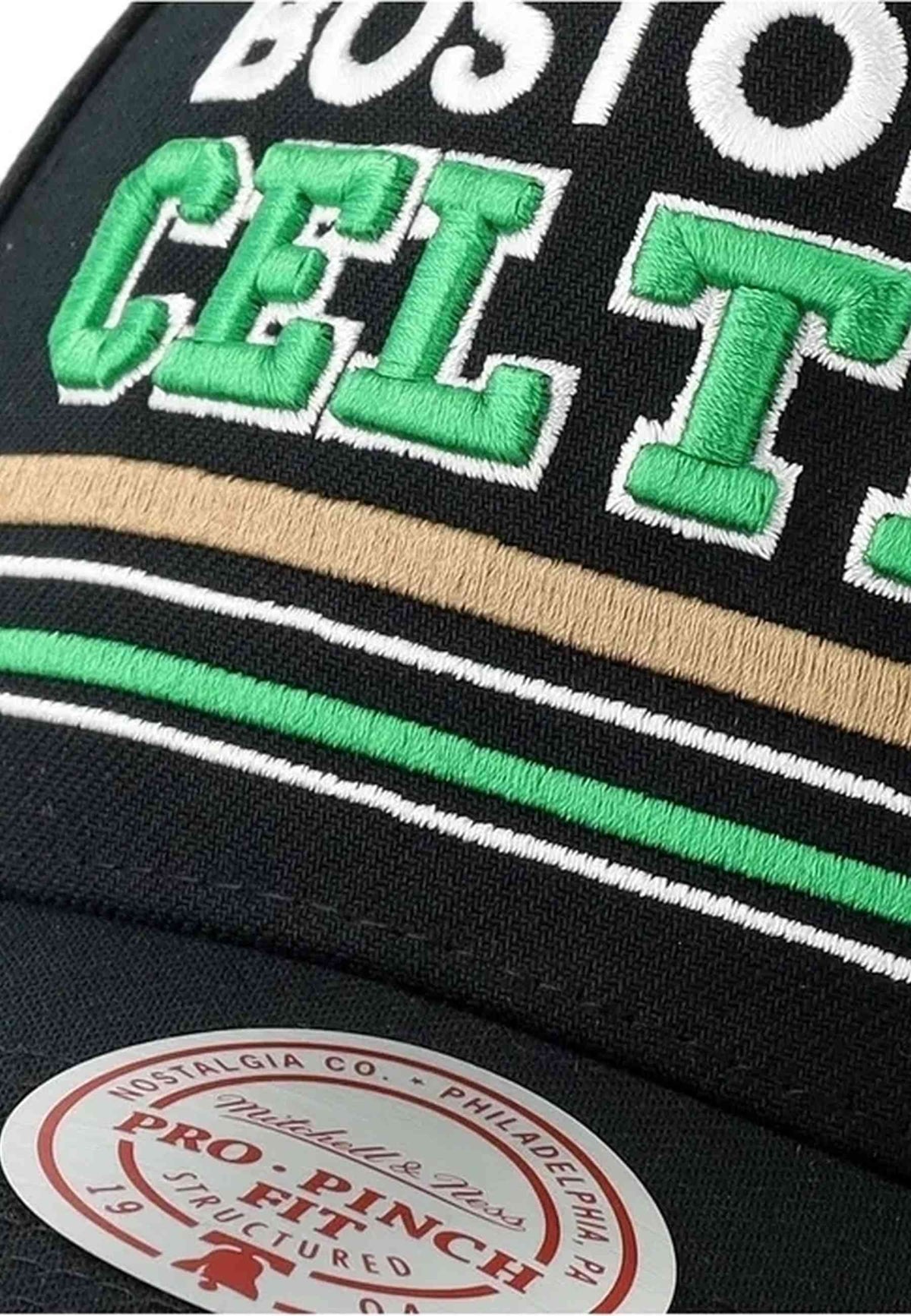 GORRA MITCHELL & NESS NEGRA BOSTON CELTICS TRIPLE CHECK PRO SNAPBACK