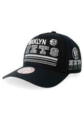 GORRA MITCHELL & NESS NEGRA BROOKLIN NETS TRIPLE CHECK PRO SNAPBACK