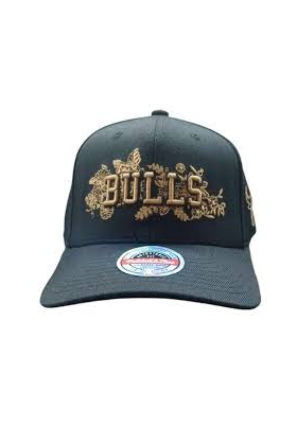 GORRA MITCHELL & NESS NEGRA BULLS FLOWERS ICON SNAPBACK