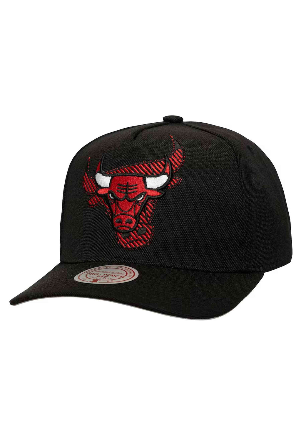 GORRA MITCHELL & NESS NEGRA BULLS NBA TILTED PRO SNAPBACK