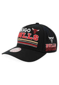 GORRA MITCHELL & NESS NEGRA CHICAGO BULLS TRIPLE CHECK PRO SNAPBACK