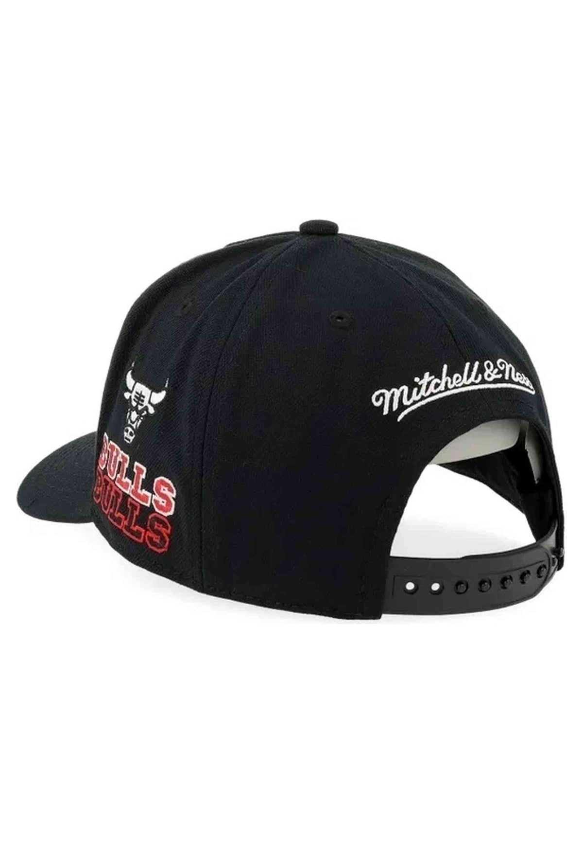 GORRA MITCHELL & NESS NEGRA CHICAGO BULLS TRIPLE CHECK PRO SNAPBACK