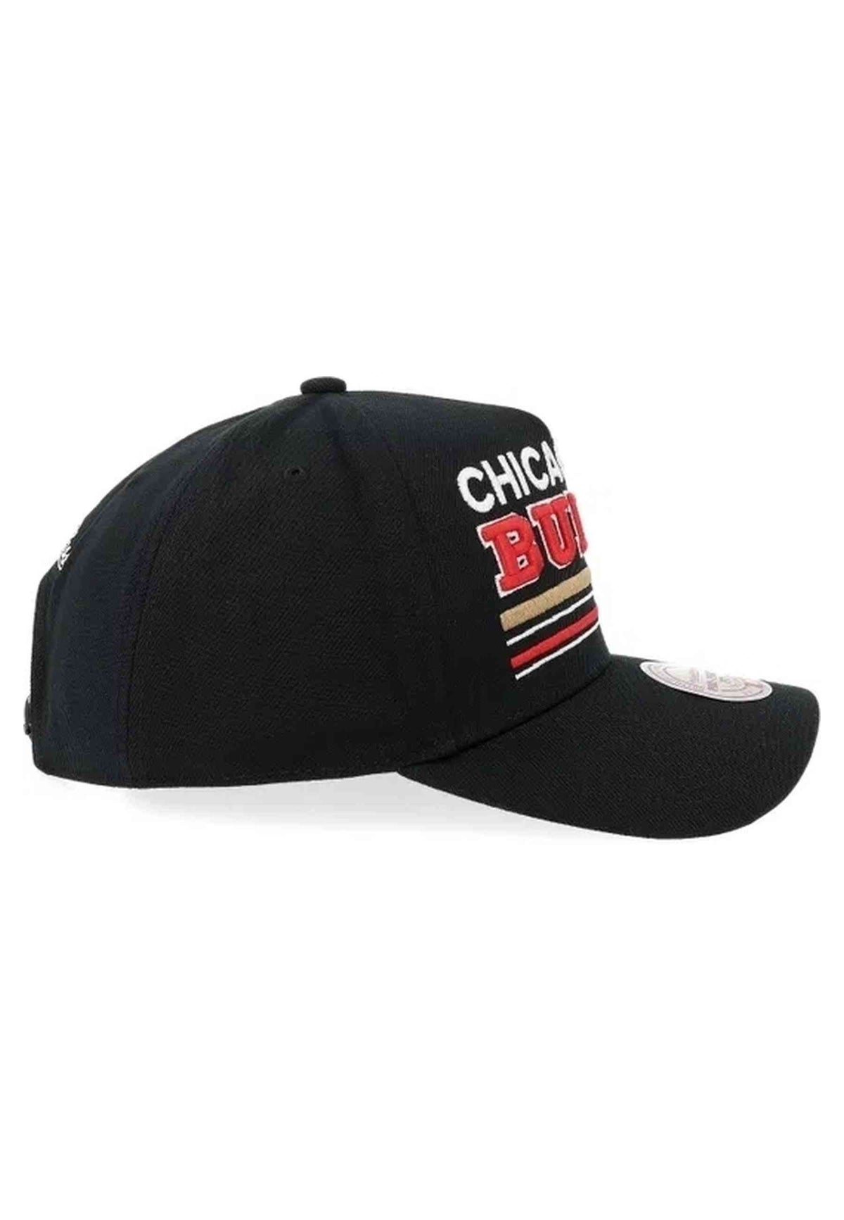 GORRA MITCHELL & NESS NEGRA CHICAGO BULLS TRIPLE CHECK PRO SNAPBACK