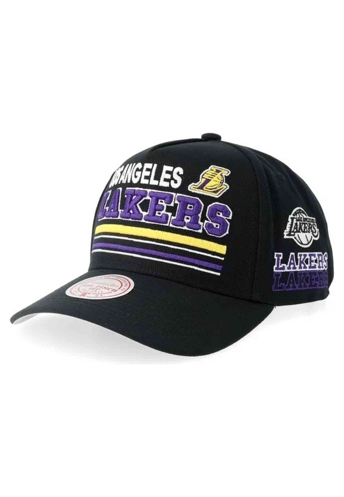 GORRA MITCHELL & NESS NEGRA LOS ANGELES LAKERS TRIPLE CHECK PRO SNAPBACK