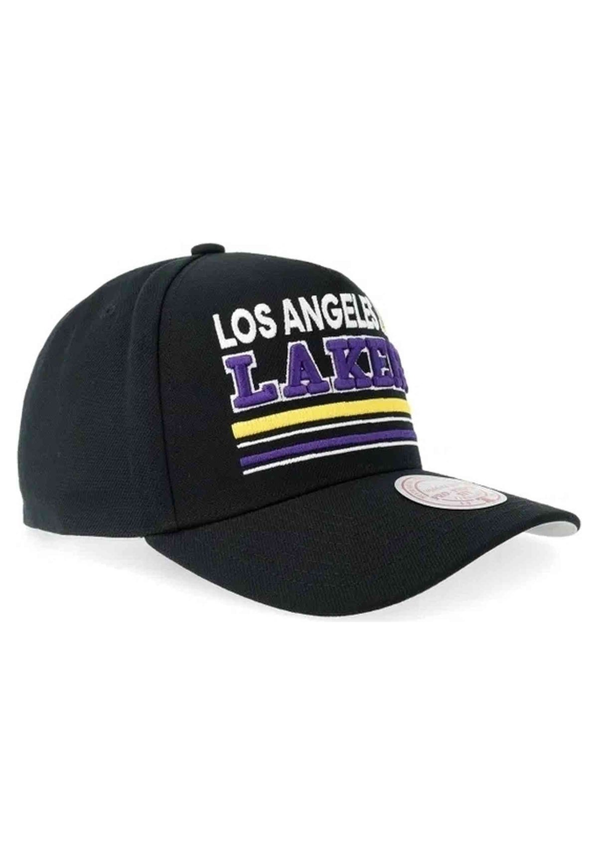 GORRA MITCHELL & NESS NEGRA LOS ANGELES LAKERS TRIPLE CHECK PRO SNAPBACK