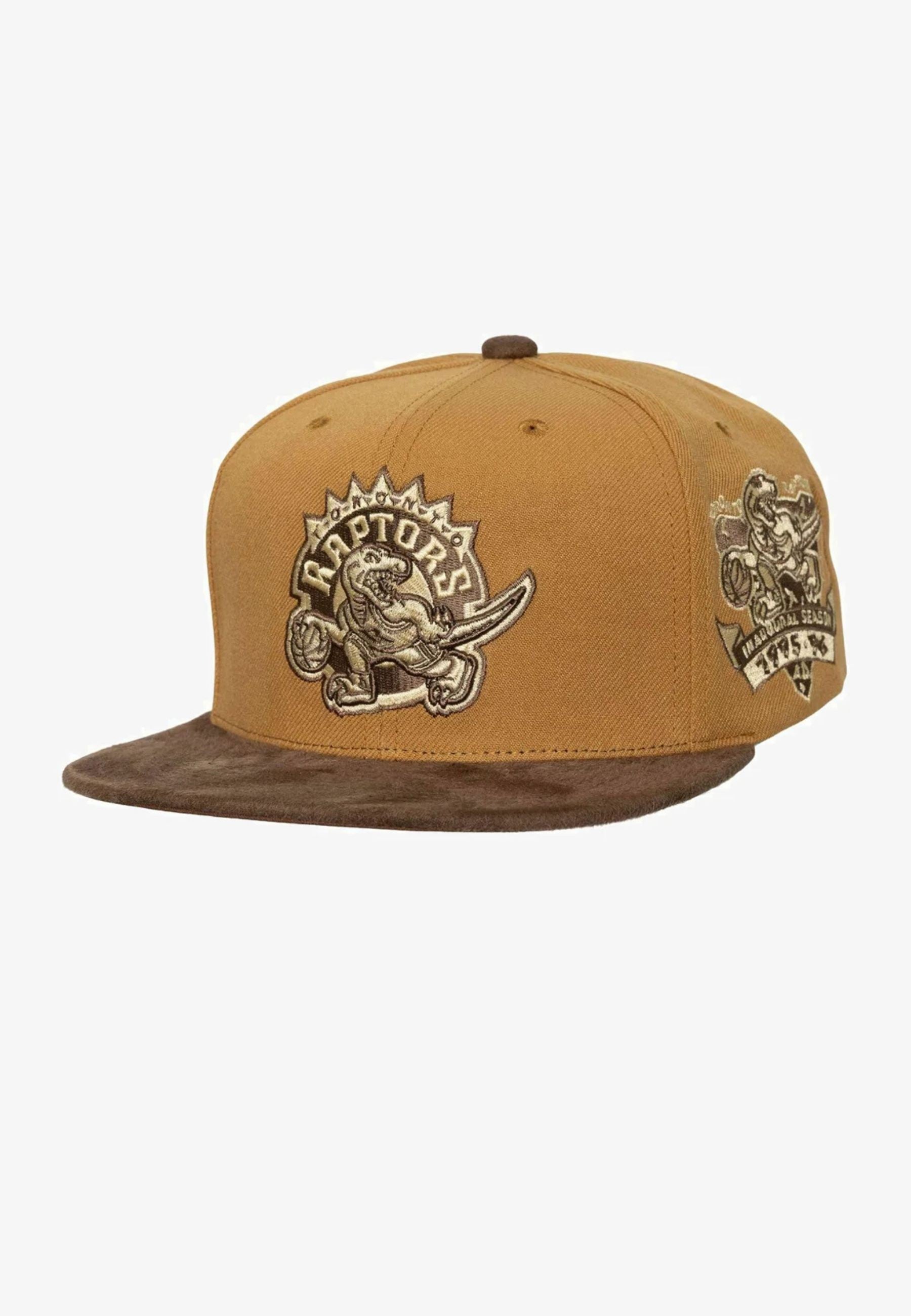 GORRA MITCHELL & NESS TOSTADA RAPTORS COFFEE STRAPBACK