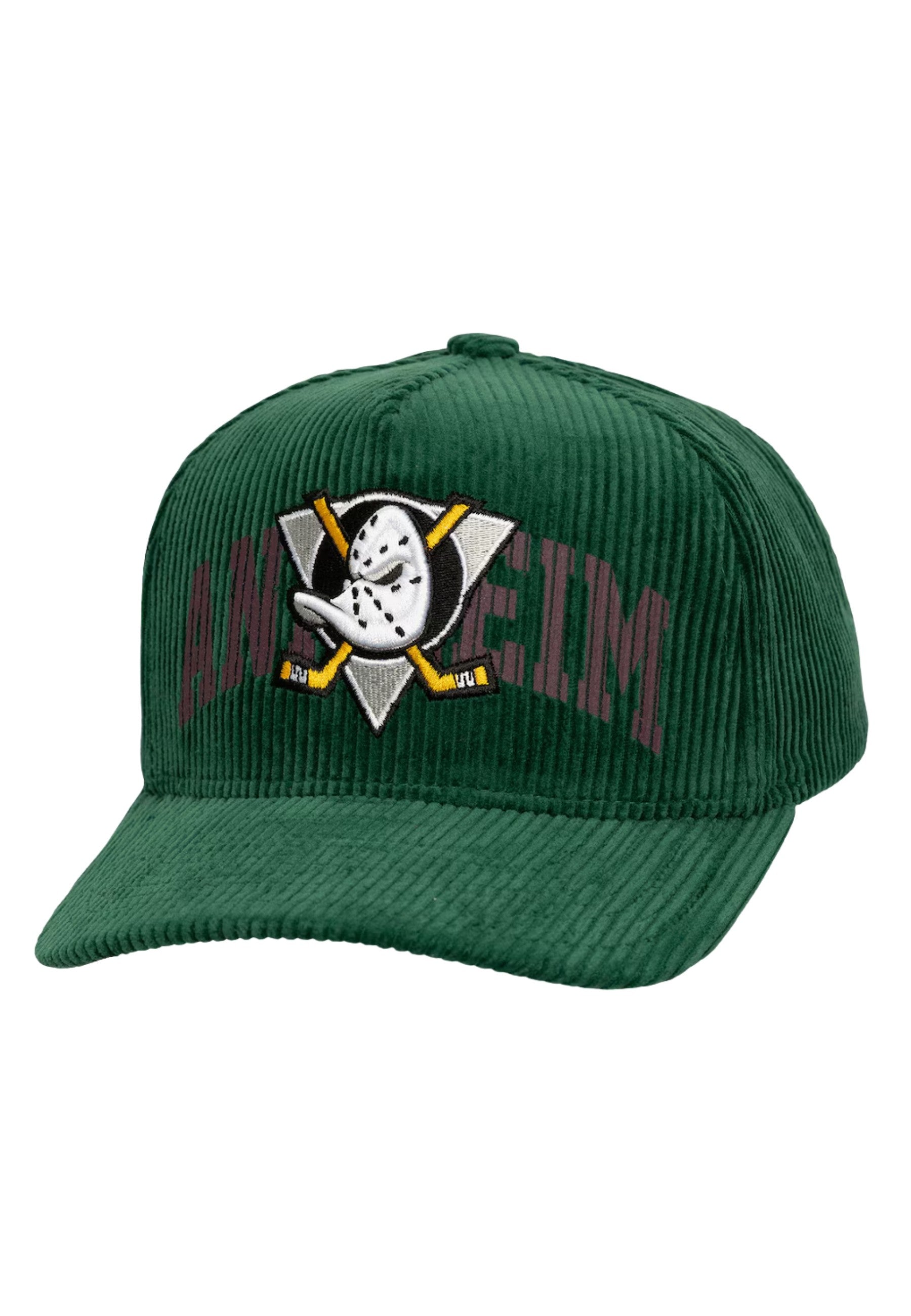 GORRA MITCHELL & NESS VERDE ANAHEIM DUCKS ARCH STAMP CORD SNAPBACK