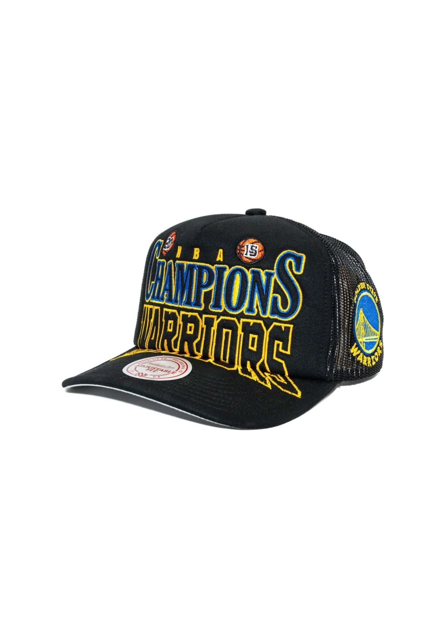 GORRA MITCHELL & NESS NEGRA GOLDEN STATE BIG CHAMP TRUCKER CAP - AREA ZERO