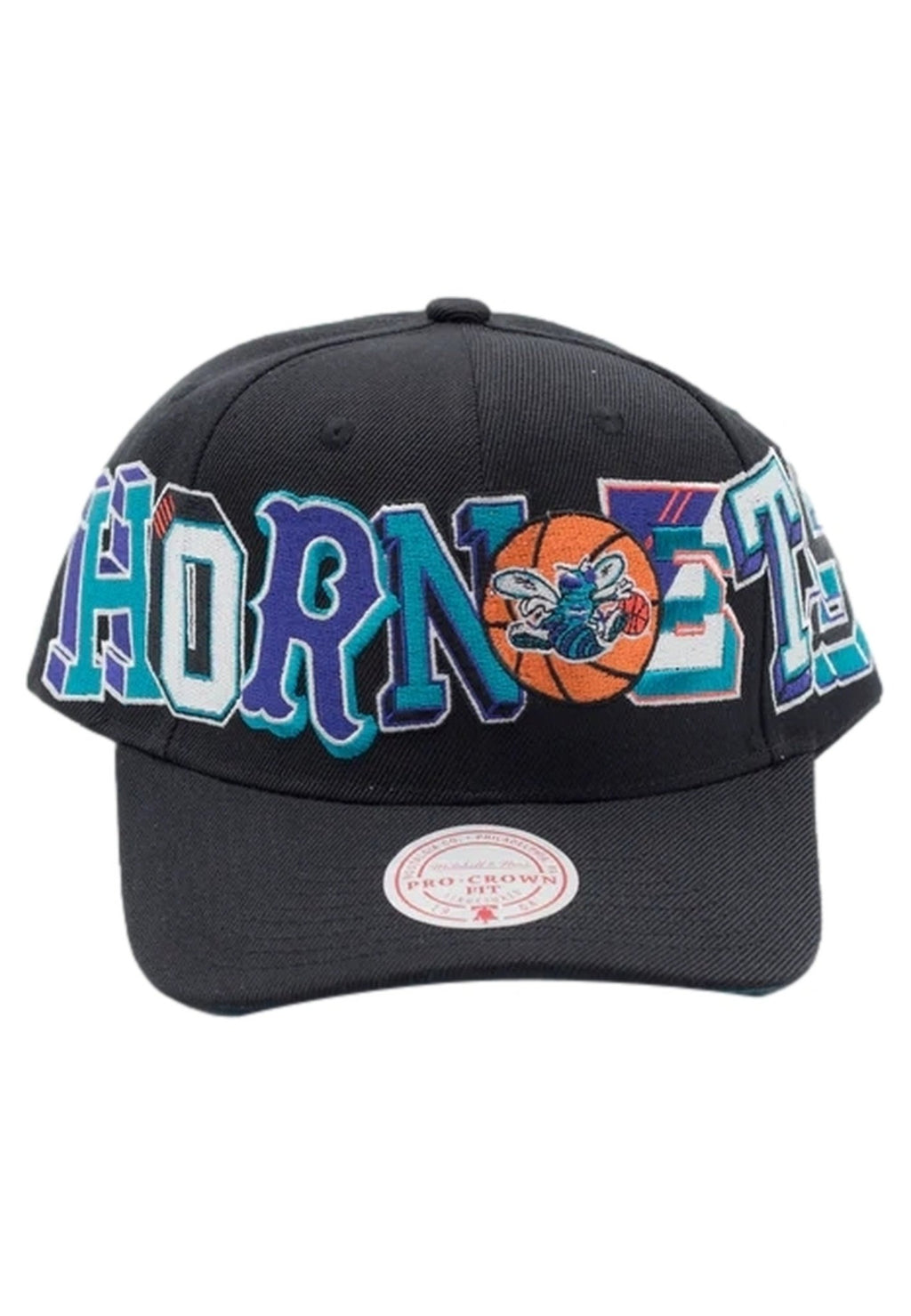 GORRA MITCHELL & NESS NEGRA HORNETS HYPER TYPE PRO SNAPBACK - AREA ZERO