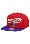 GORRA MITCHELL & NESS TORONTO RAPTORS NBA TRANSCRIPT SNAPBACK ROJA