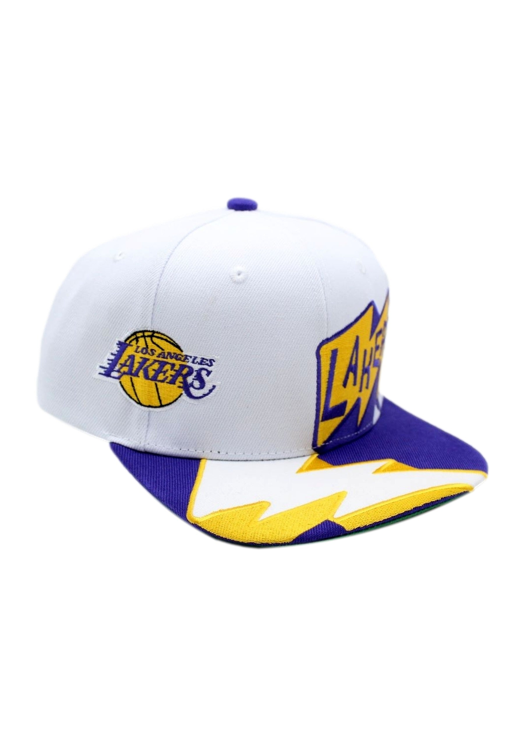 GORRA MITCHELL & NESS BLANCA LAKERS FASTIME SNAPBACK