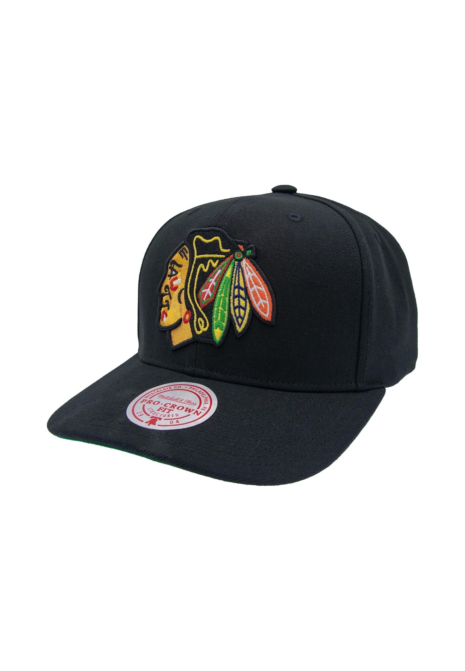 GORRA MITCHELL & NESS NEGRA BLACKHAWKS NHL XL LOGO SNAPBACK