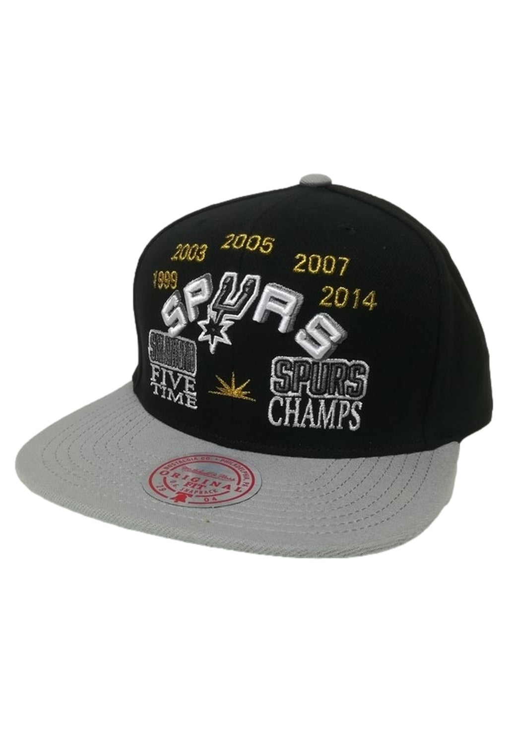 GORRA MITCHELL & NESS NEGRA SPURS CHAMP IS HERE SNAPBACK