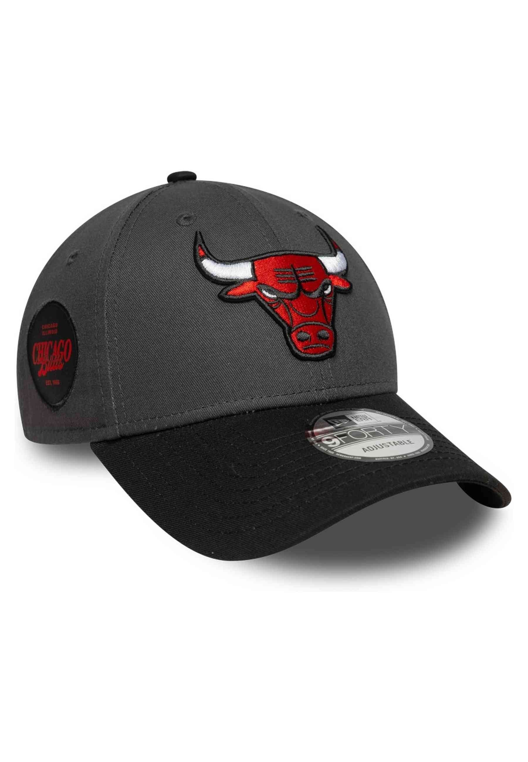 GORRA NEW ERA ANTRACITA BULLS SIDE PATCH 9FORTY CHIBUL