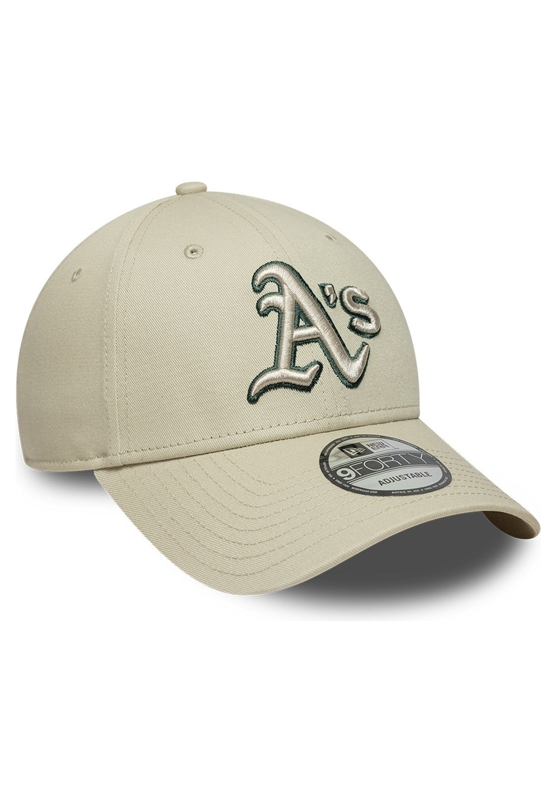 GORRA NEW ERA BEIGE ATHLETICS TEAM OUTLINE 9FORTY OAKATH