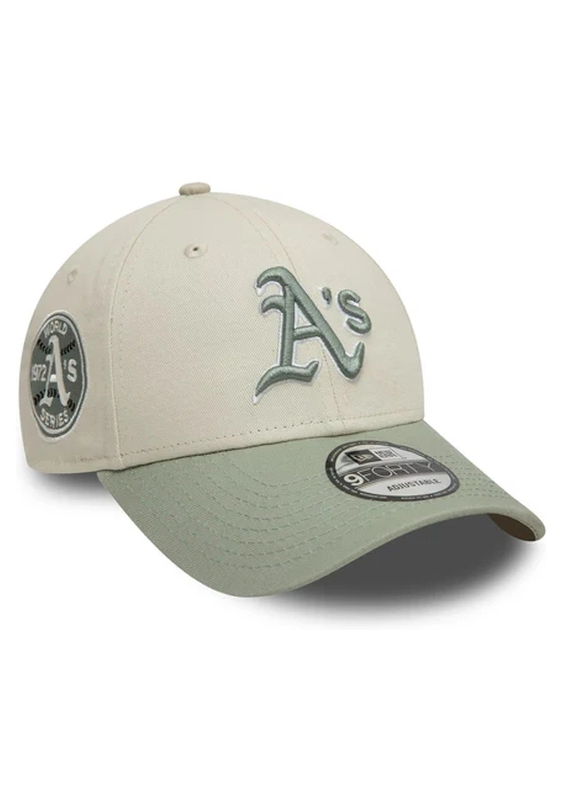 GORRA NEW ERA BEIGE ATHLETICS WS PATCH 9FORTY OAKATHCO