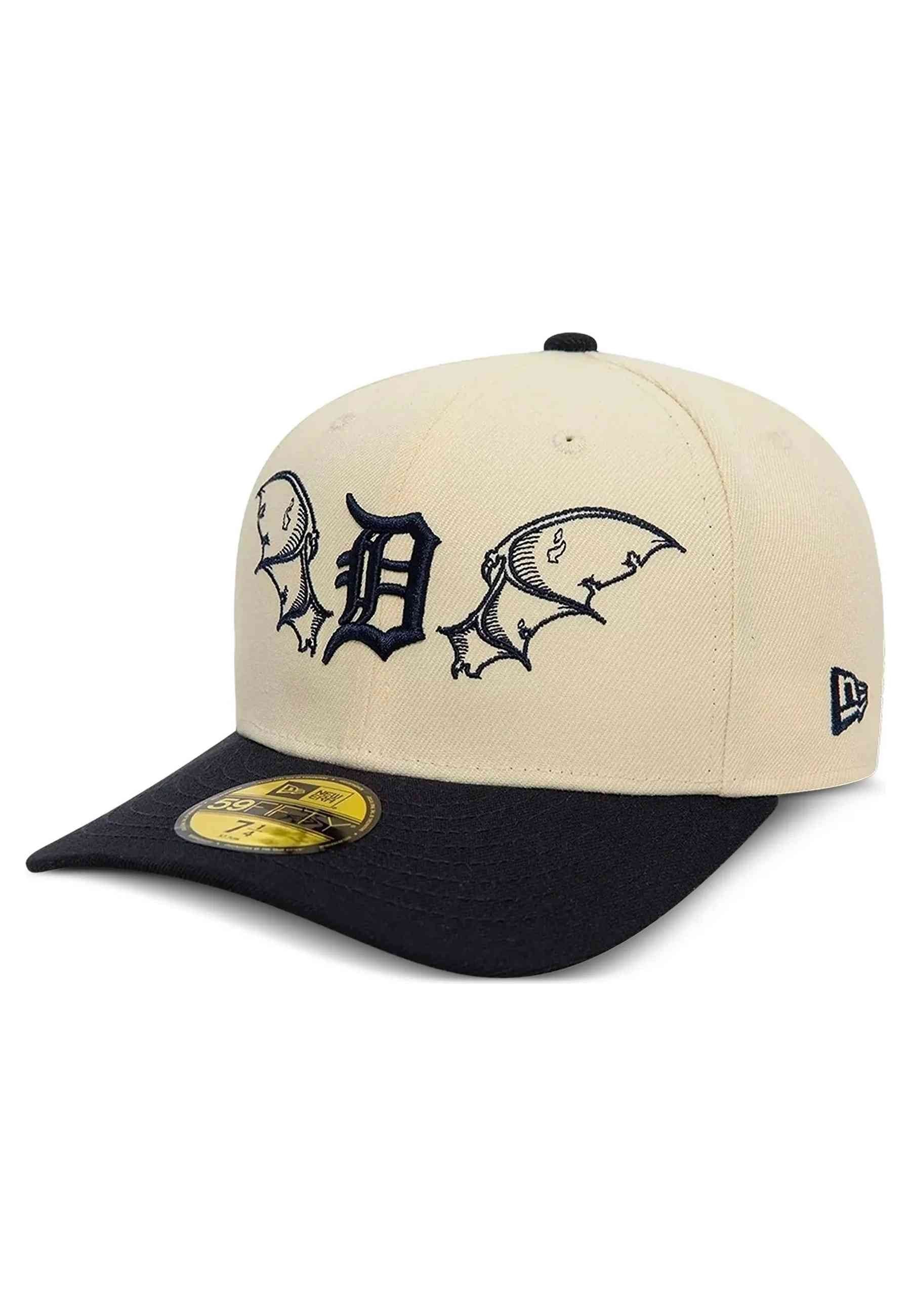 GORRA NEW ERA BEIGE DETROIT TIGERS TEAM WINGS 59FIFTY DETTIG