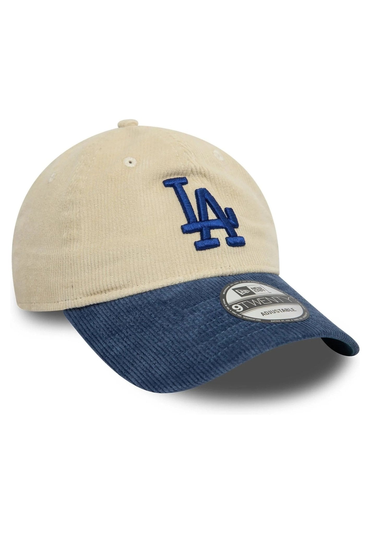GORRA NEW ERA BEIGE DODGERS BLOCK CORD 9TWENTY LOSDOD - AREA ZERO